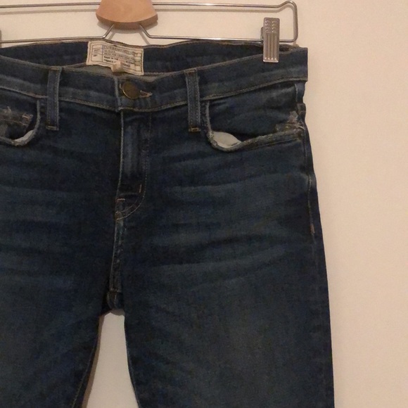 New Current Elliott The Stiletto Wren Destroy cropped ankle distressed rip jeans - Picture 5 of 12